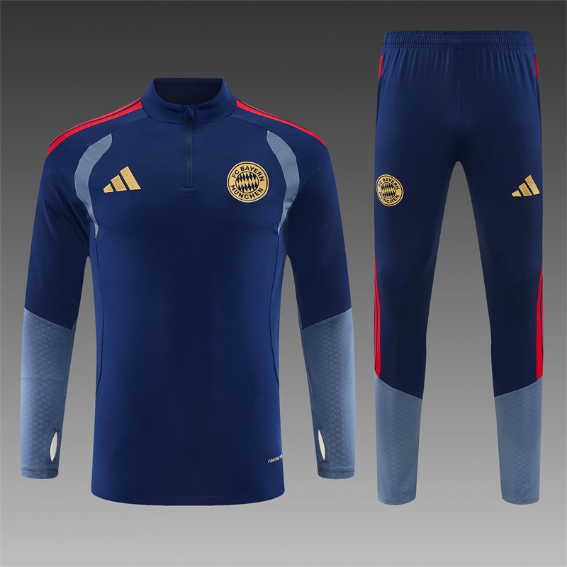 2026-27 Bayern Munich Royal Blue Half-Zip Training Jersey