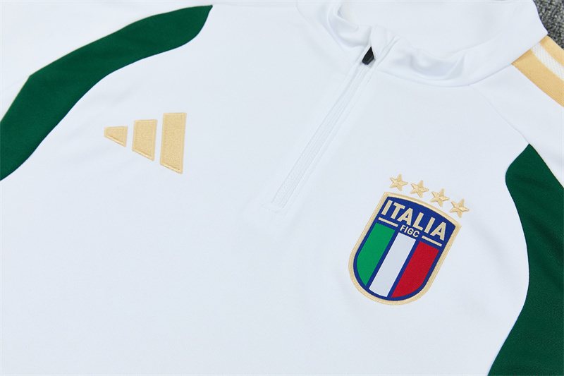 2026-27 Italy White Half-Zip Training Jersey