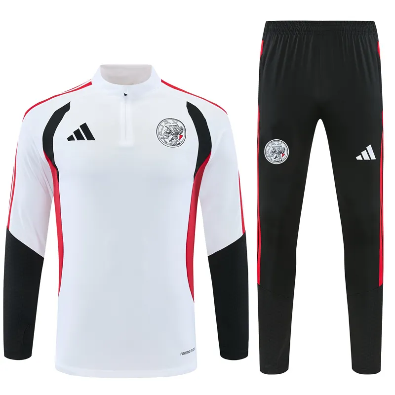 2026-27 Ajax White Half-Zip Training Jersey
