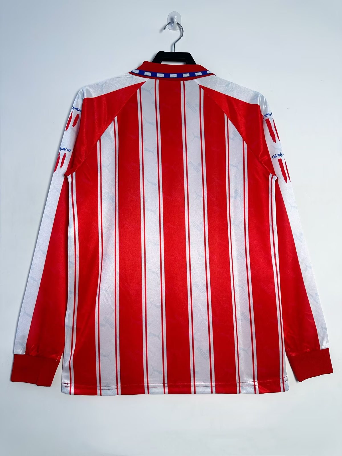 1994-95 Atletico Madrid Home Long Sleeve Retro Jersey