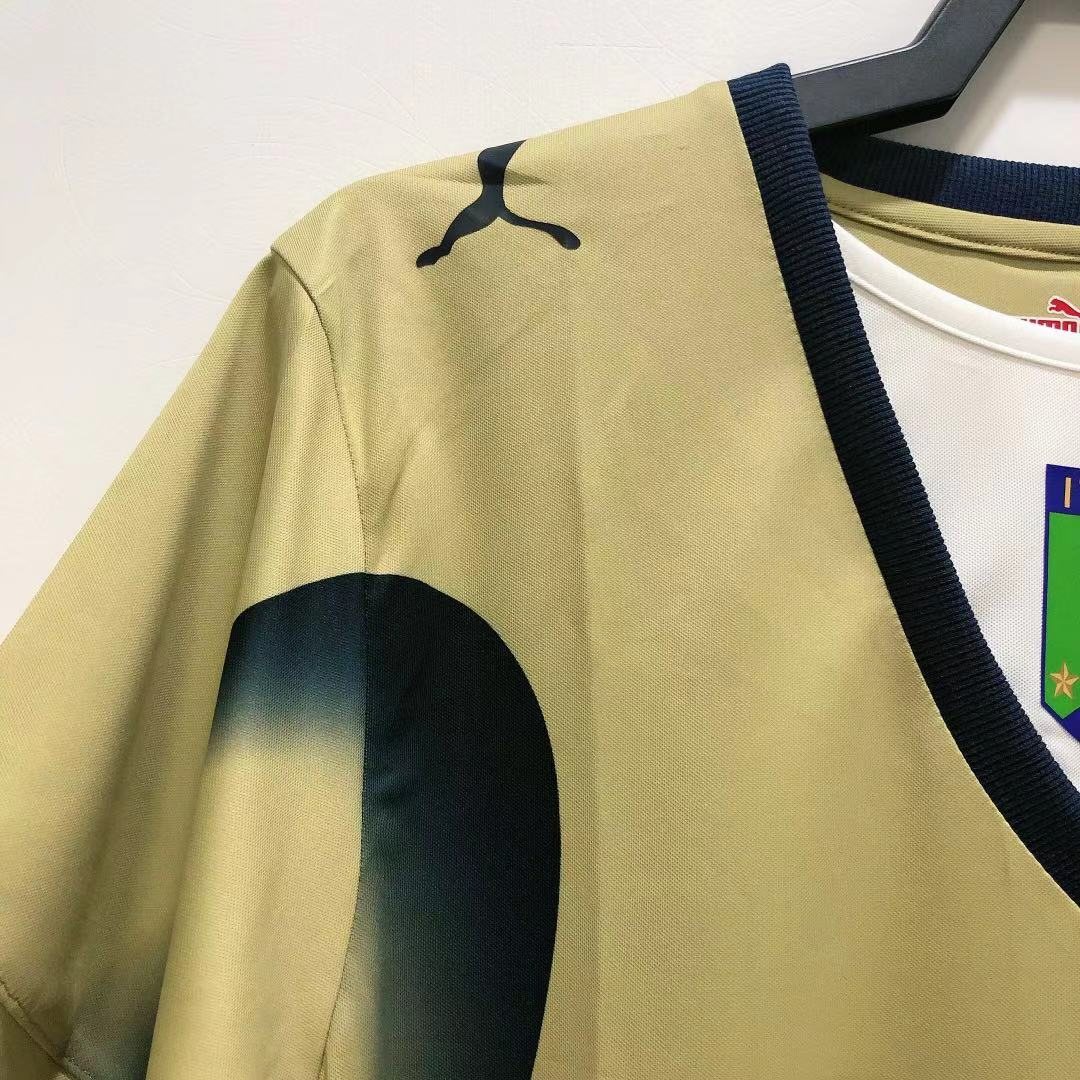 2006 Italy goalkeeper gold retro jersey