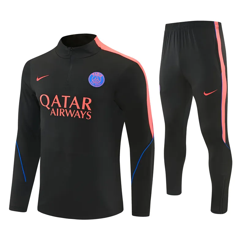 2026-27 Paris Black Half-Zip Training Jersey