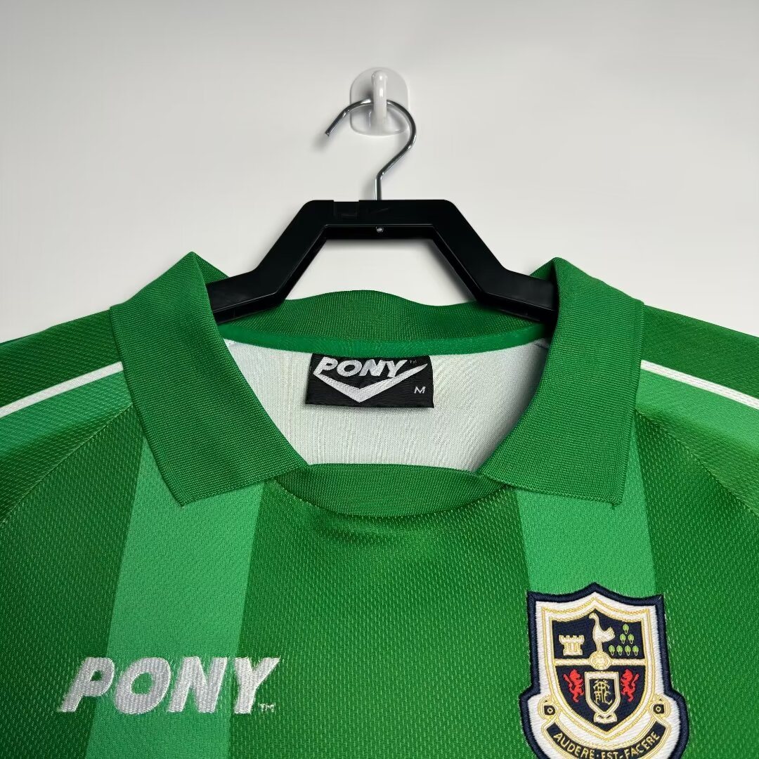 1997-99 Tottenham Hotspur Green Goalkeeper Long Sleeve Retro Shirt