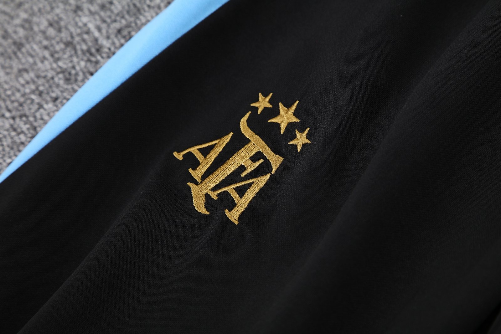 2025-26 Argentina Black Hooded Training Jersey