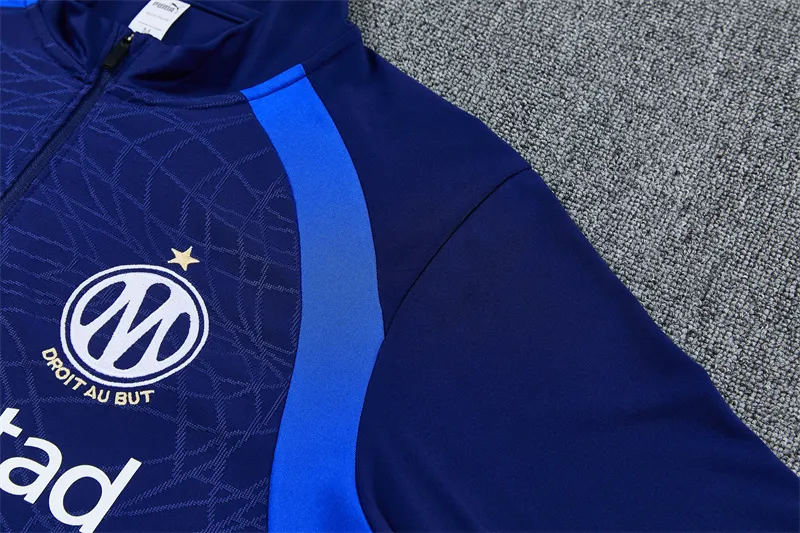 2026-27 Marseille Blue Half-Zip Training Jersey
