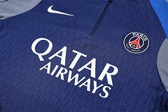 2025-26 Paris Saint-Germain Royal Blue Half-Dress Training Jersey