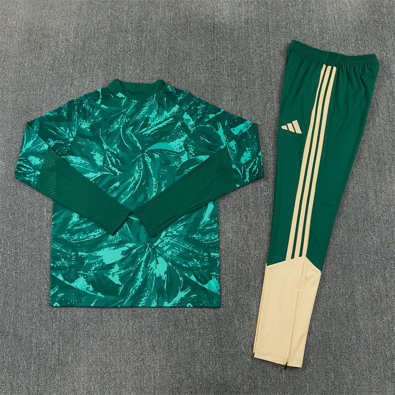 2026-27 Real Madrid Green Half-Zip Training Jersey