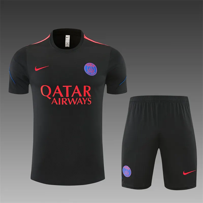 2026-27 Paris Black Short-Sleeve Training Jersey