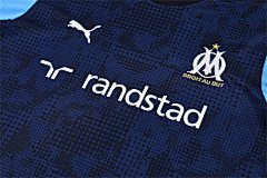 2025-26 Marseille Royal Blue Short Sleeve Training Jersey
