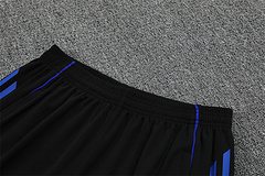 2025-26 Real Madrid Black Blue Short Sleeve Training Jersey