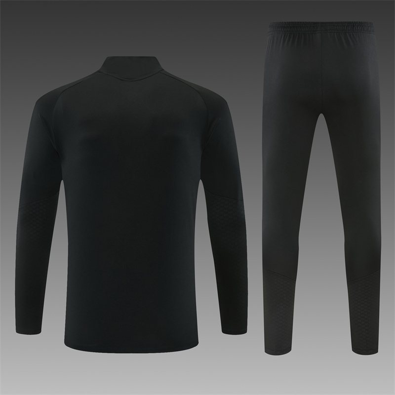 2026-27 Real Madrid Black Half-Zip Training Jersey