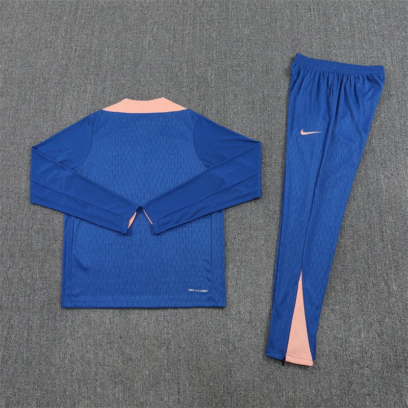 2025-26 France Blue Half-Zip Training Jersey