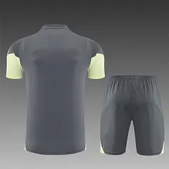 2025-26 Real Madrid dark grey short-sleeved training jersey