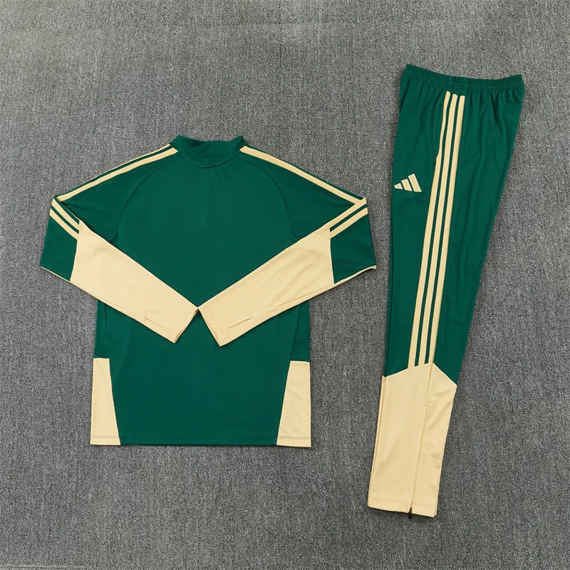2026-27 Real Madrid Green Half-Zip Training Jersey