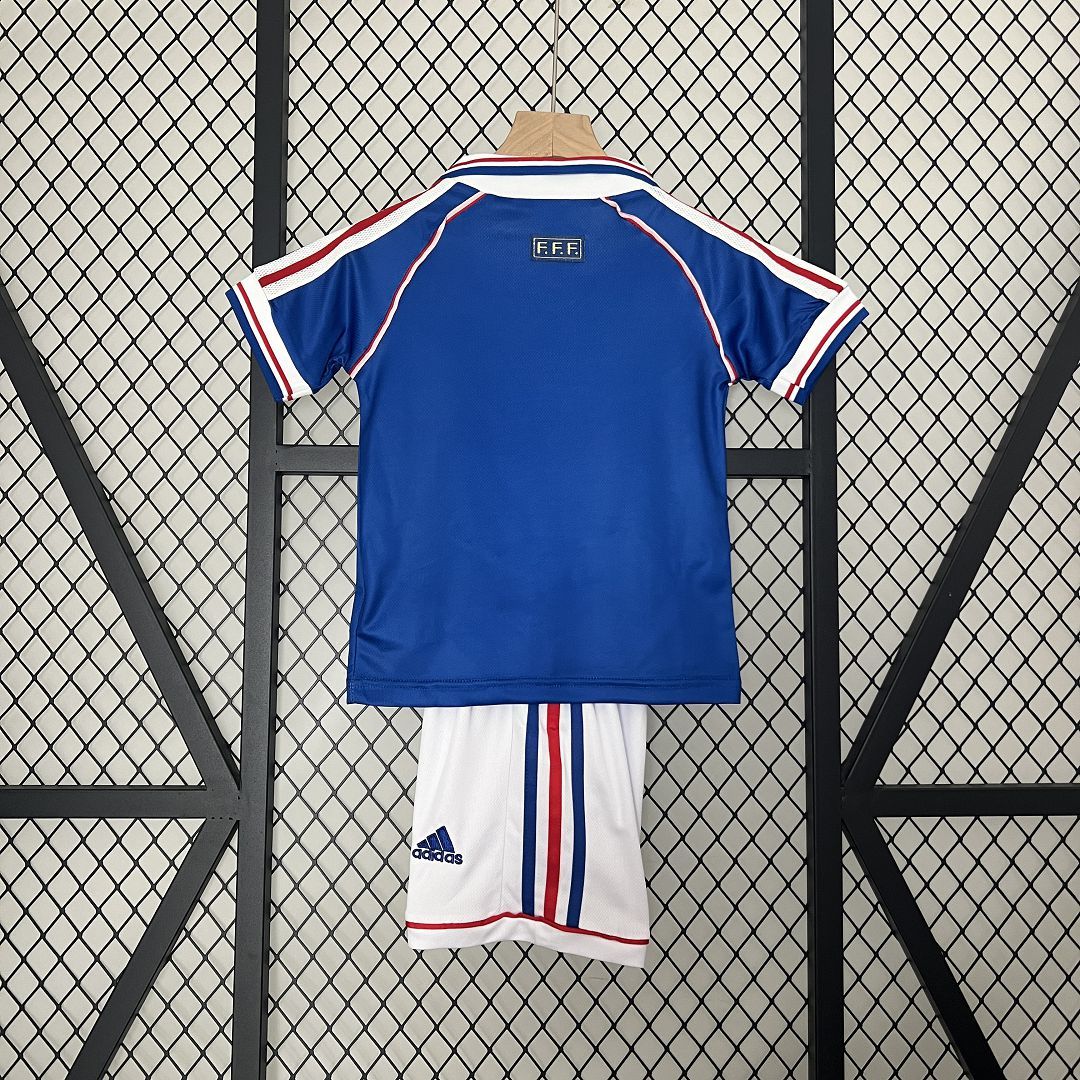 1998 France Home Retro Shirt - Kids Sizes