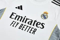 2025-26 Real Madrid White Short Sleeve Training Jersey