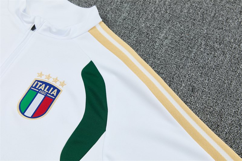 2026-27 Italy White Half-Zip Training Jersey