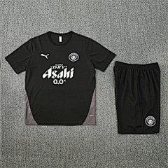 2025-26 Manchester City black short-sleeved training jersey