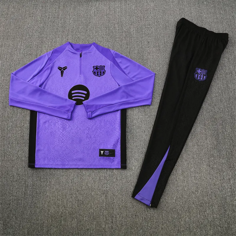 2025-26 Barcelona Purple Half-Zip Training Jersey