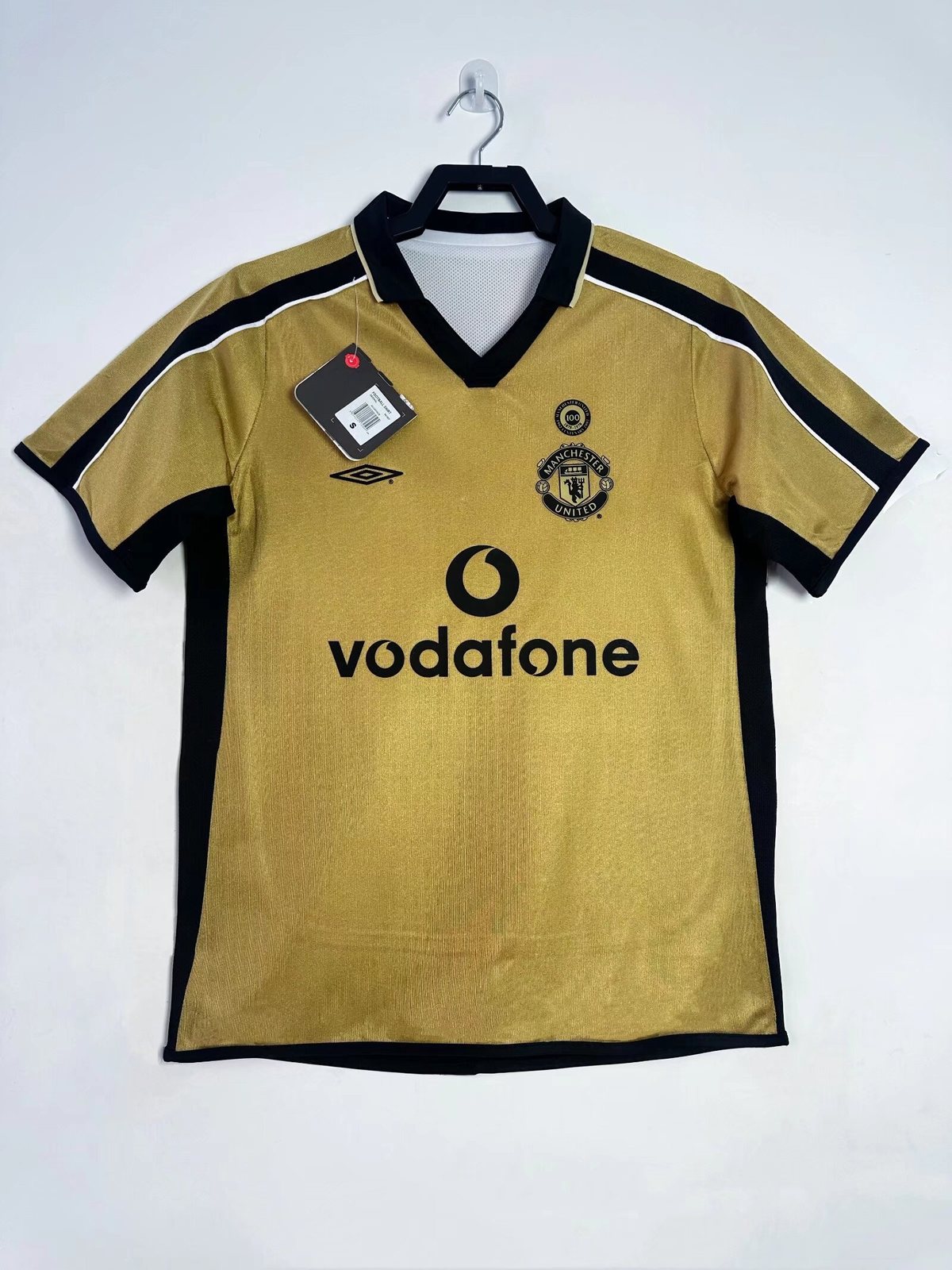 2001-02 Manchester United double-sided centenary commemorative retro jersey