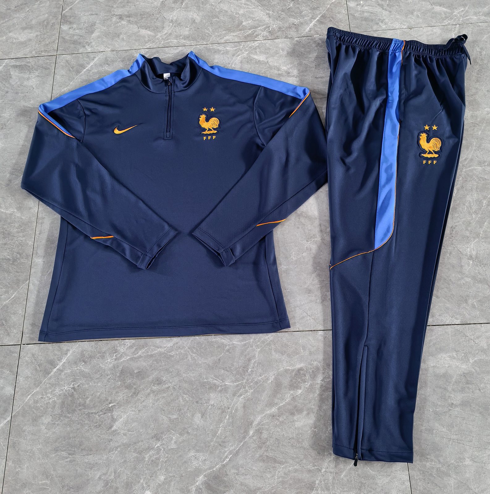 2026-27 France National Team Royal Blue Half-Zip Training Jersey