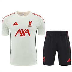 2025-26 Liverpool FC off-white short-sleeved training jersey