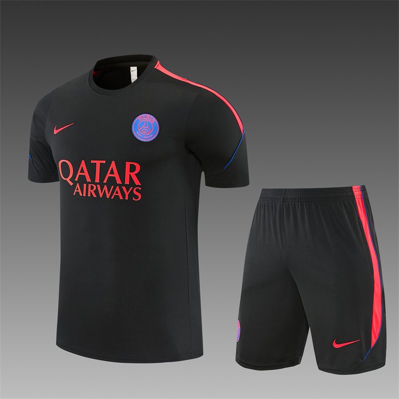 2026-27 Paris Black Short-Sleeve Training Jersey