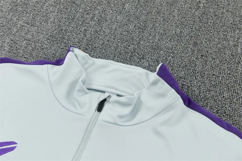 2026-27 Barcelona Red and Light Grey Half-Zip Training Jersey
