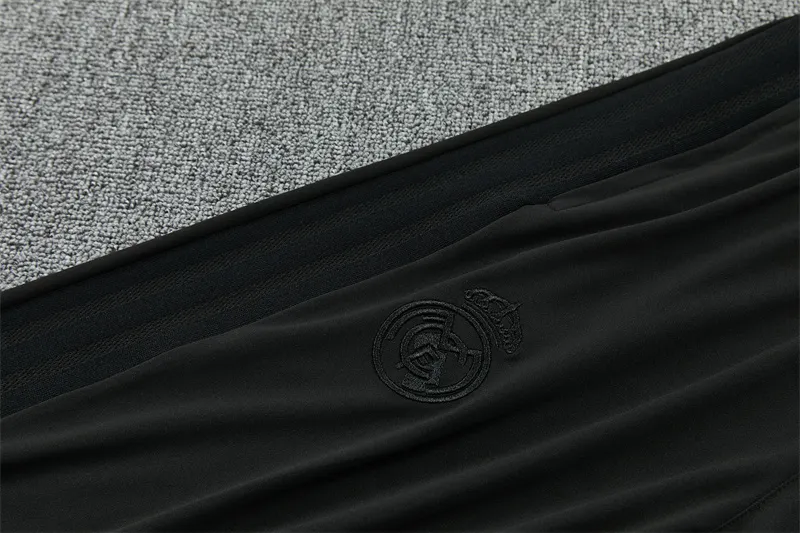 2026-27 Real Madrid Black Half-Zip Training Jersey