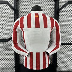 2025-26 Atletico Madrid Home Long Sleeve Shirt - Player Edition