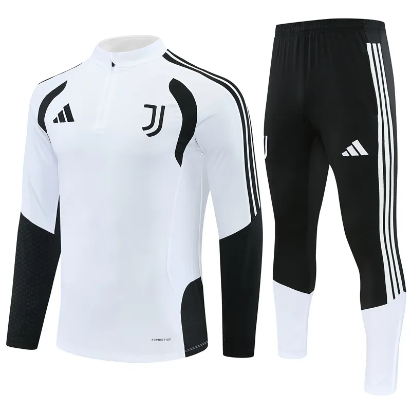 2026-27 Juventus White Half-Zip Long-Sleeve Training Kit