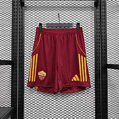 2025-26 AS Roma Home Shorts - Player Edition