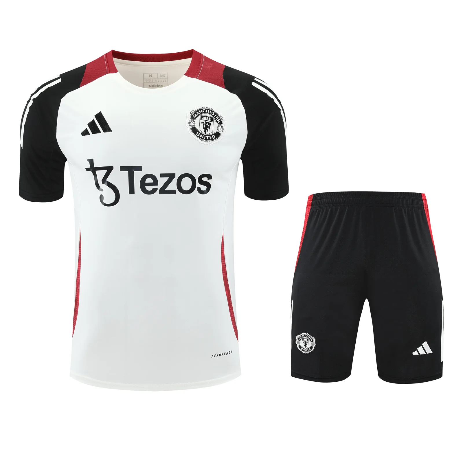 2025-26 Manchester United white short-sleeved training jersey