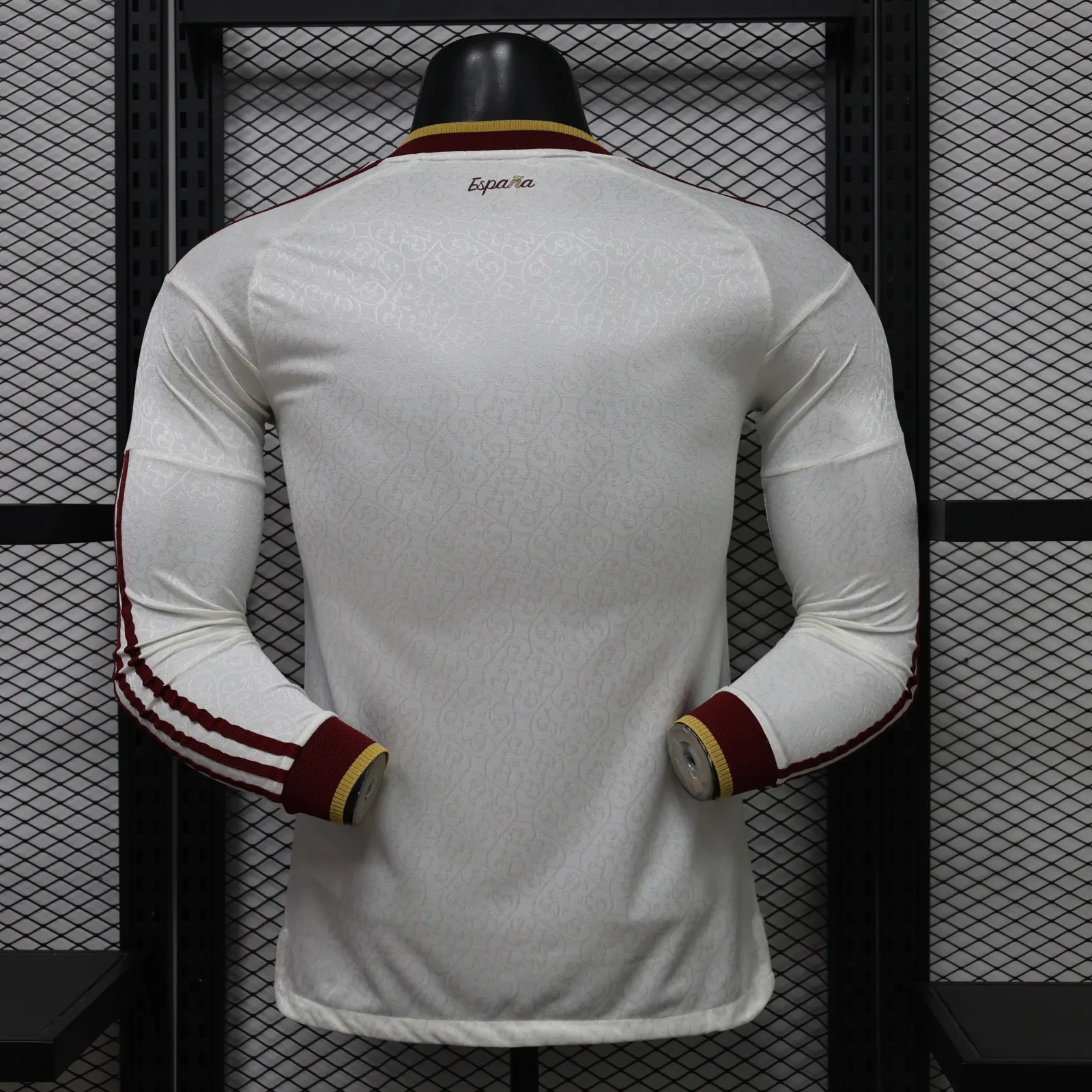 2026-27 Spain Away Long-Sleeve Jersey (Two Stars) – Player Version