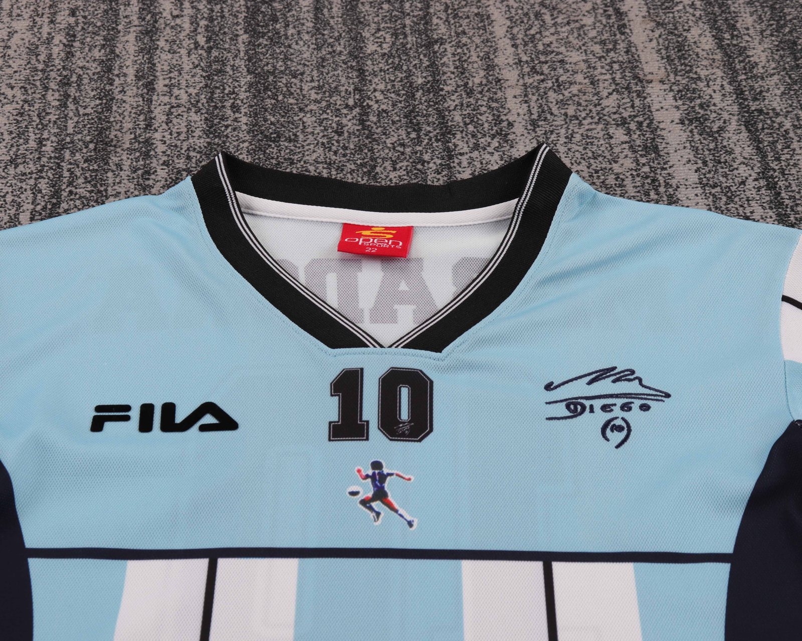 2001 Argentina Maradona Commemorative Edition Retro Shirt - Kids Size