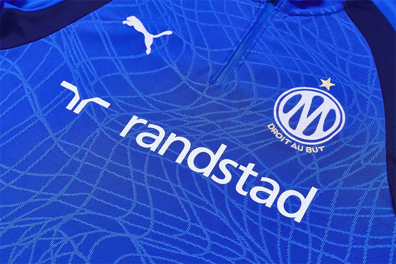 2026-27 Marseille Blue Half-Zip Training Jersey