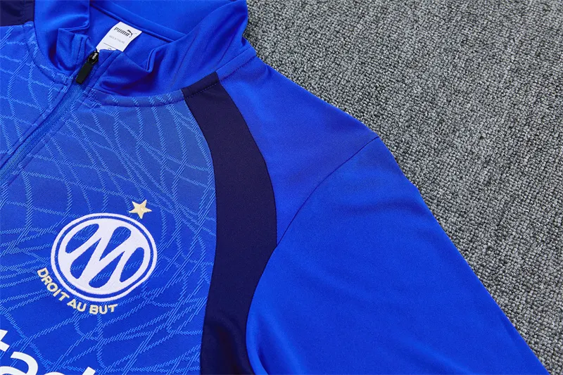 2026-27 Marseille Blue Half-Zip Training Jersey
