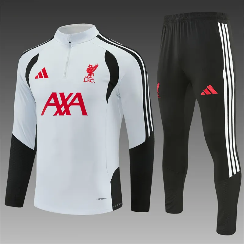 2026-27 Liverpool Light Grey Half-Zip Training Jersey