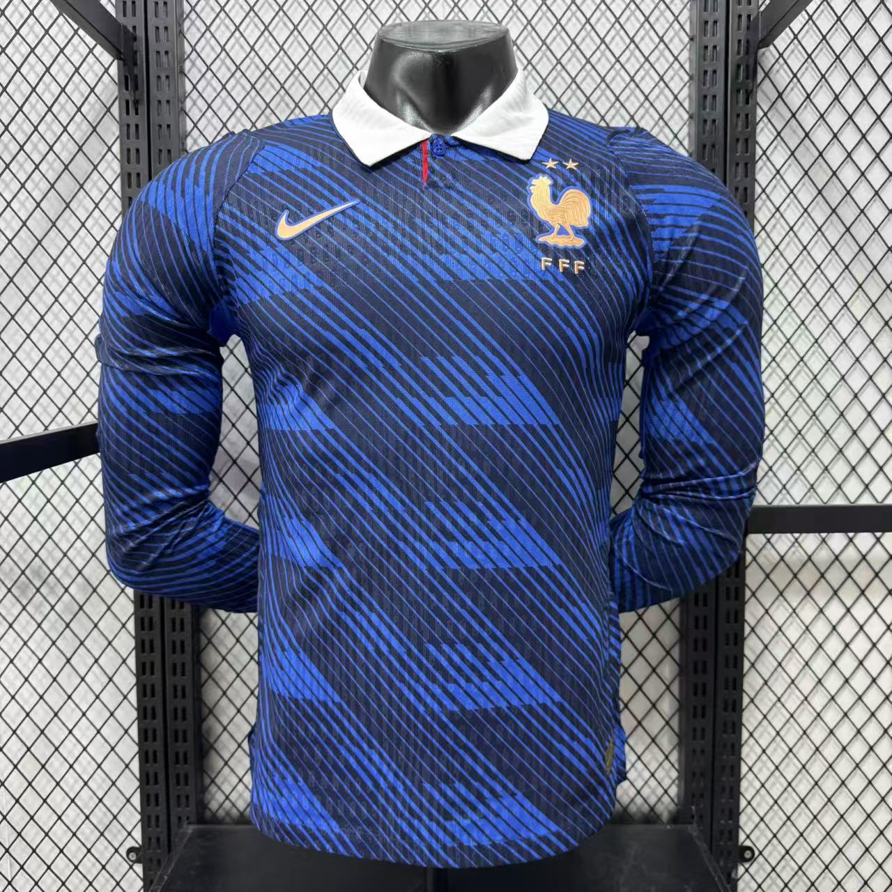 2026 France Home Long-Sleeve Jersey — Player Version