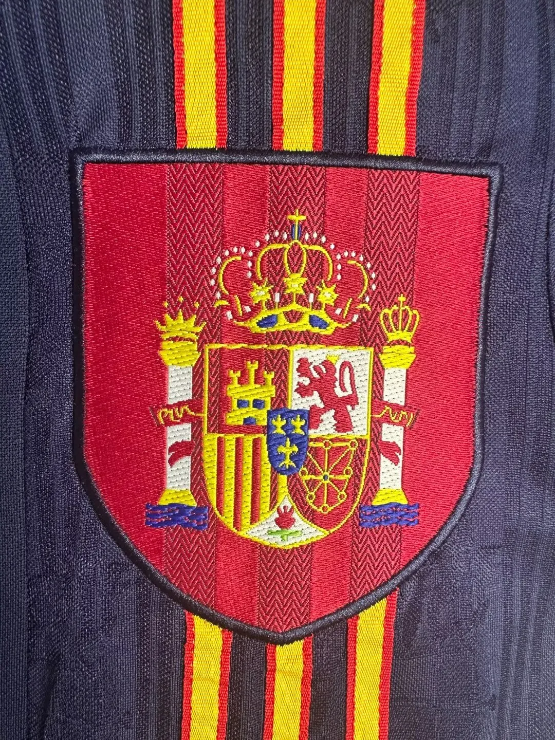 1996 Spain Away Jacquard Retro Jersey