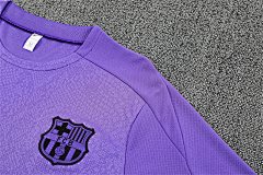 2025-26 Barcelona Purple Collaboration Short Sleeve Training Jersey