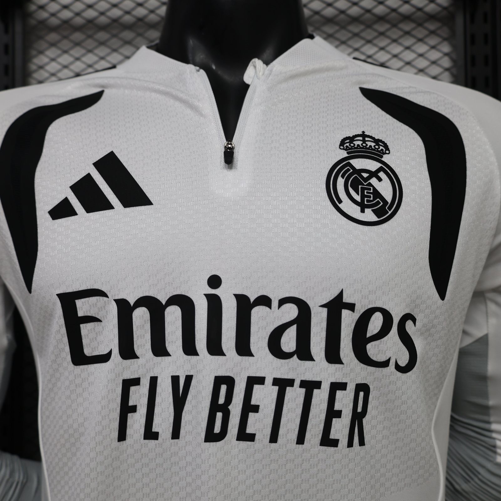 2026-27 Real Madrid Long-Sleeve Half-Zip Training Jersey – Player Version