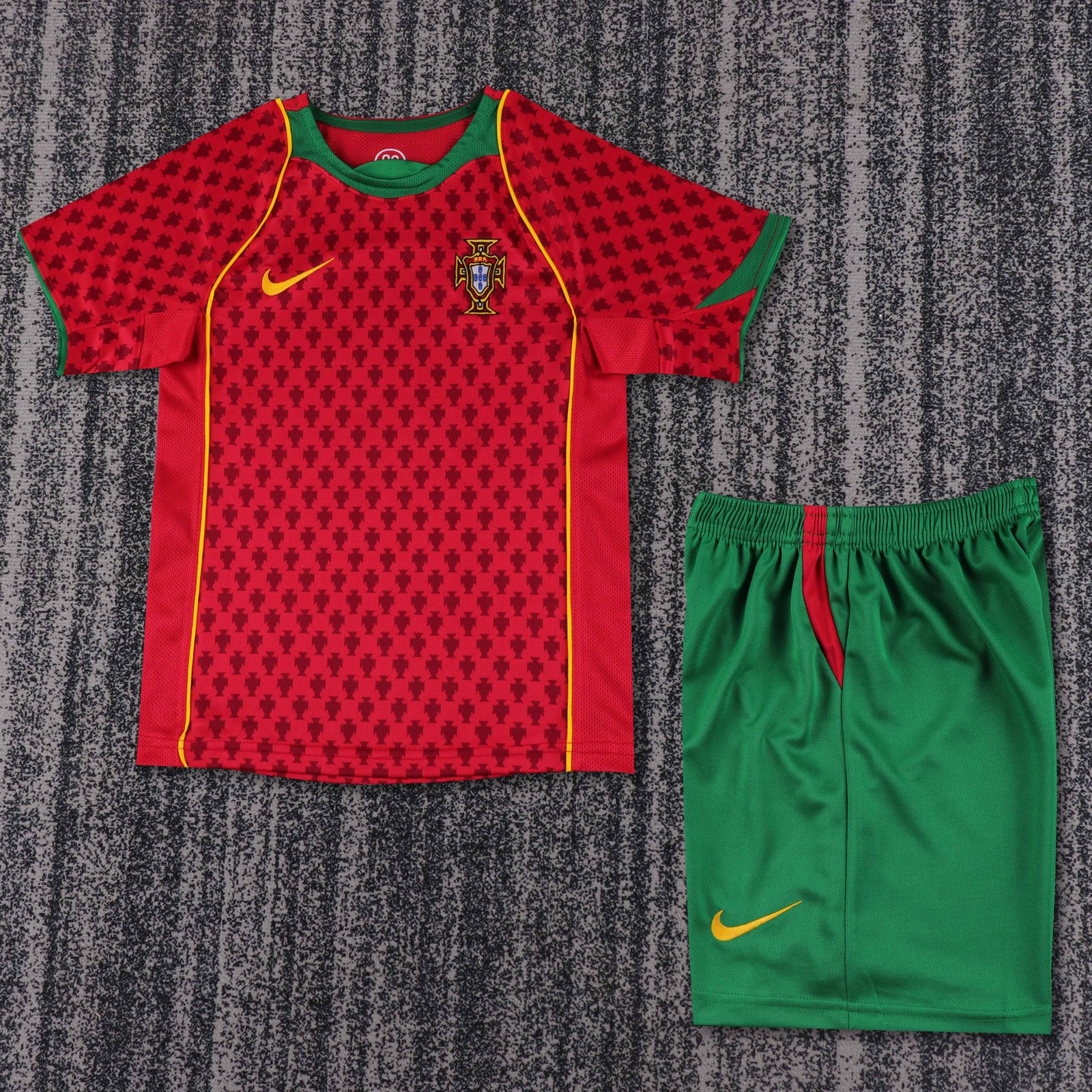 2004 Portugal Home Retro Shirt - Kids Sizing
