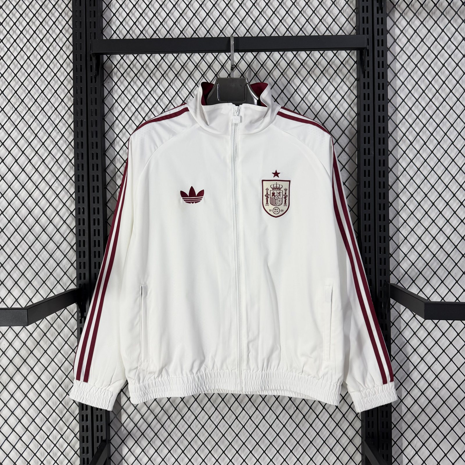 2026-27 Spain White Waterproof Windbreaker