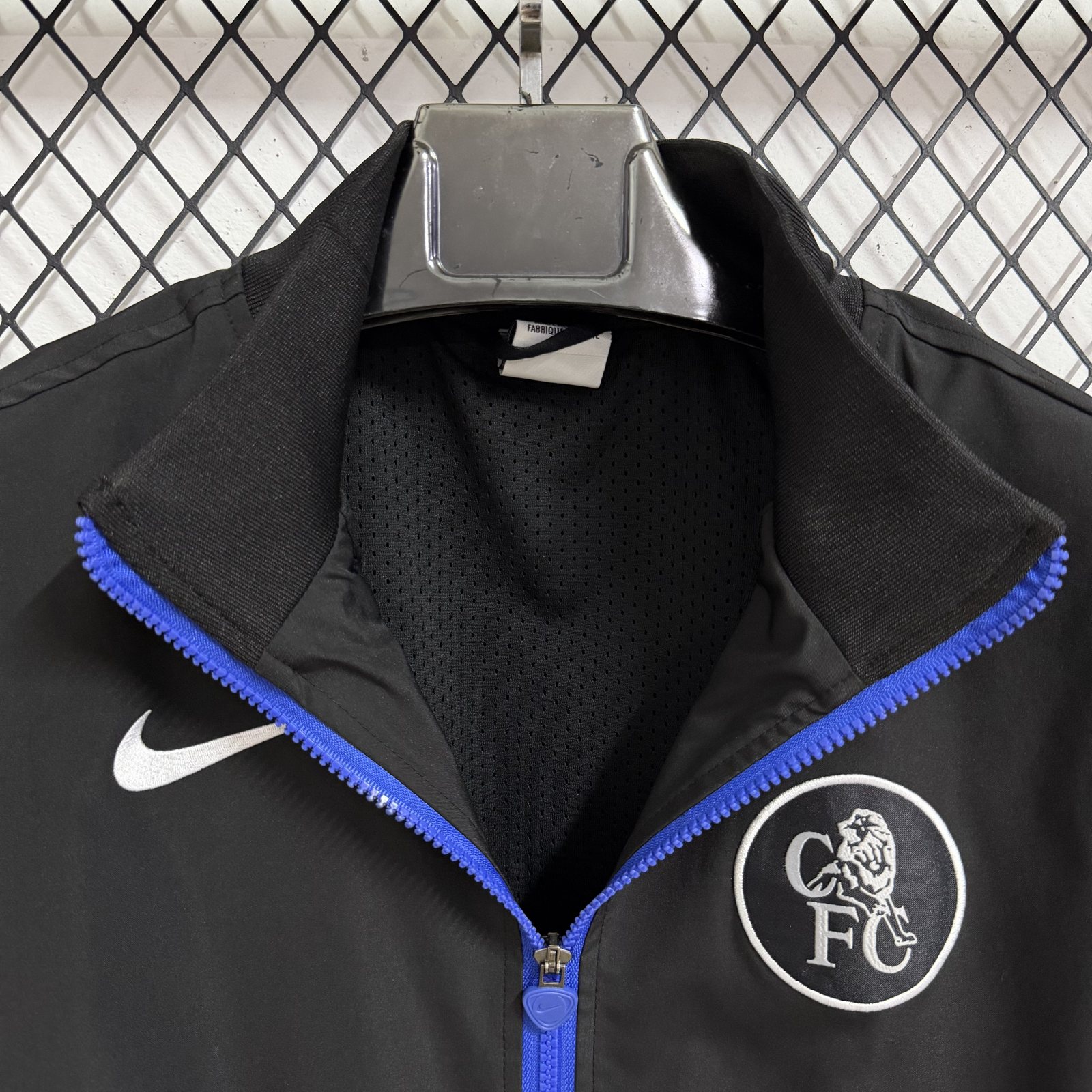2025-26 Chelsea Black Waterproof Training Windbreaker