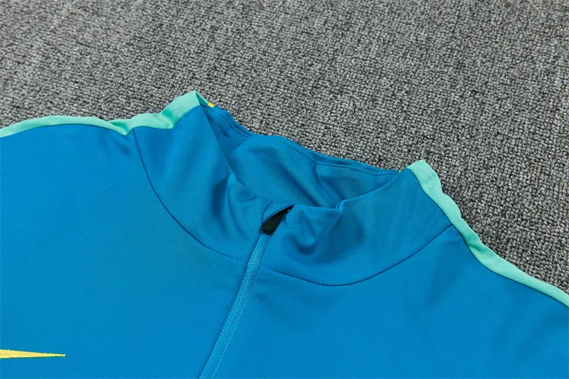 2026-27 Brazil Lake Blue Half-Zip Training Jersey