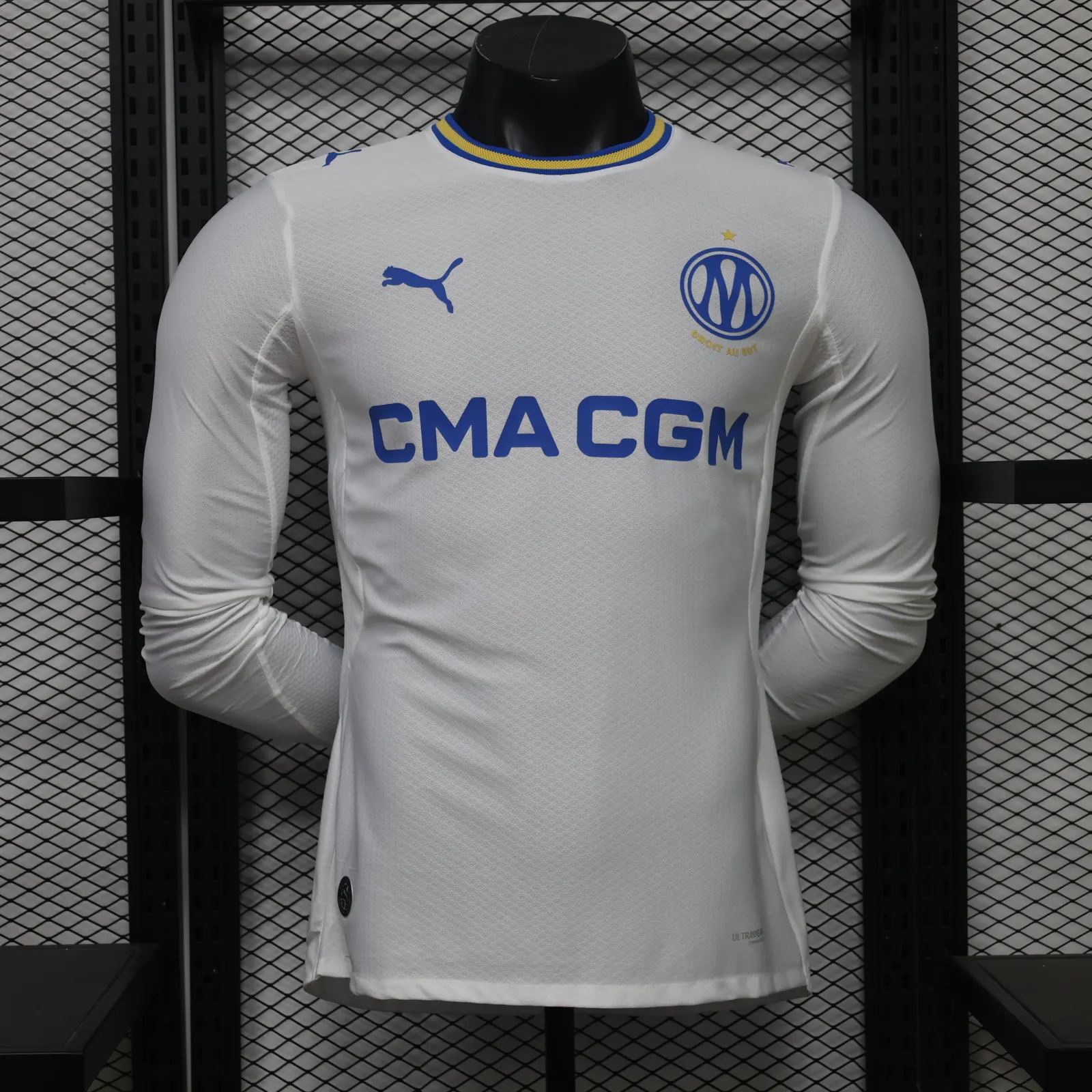 2026-27 Marseille Home Long-Sleeve Jersey – Player Version