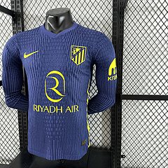 2025-26 Atletico Madrid Away Long Sleeve Shirt - Player Edition.