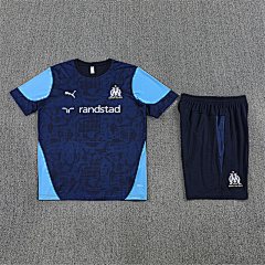 2025-26 Marseille Royal Blue Short Sleeve Training Jersey