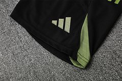 2025-26 Real Madrid Black and Green Short Sleeve Training Jersey